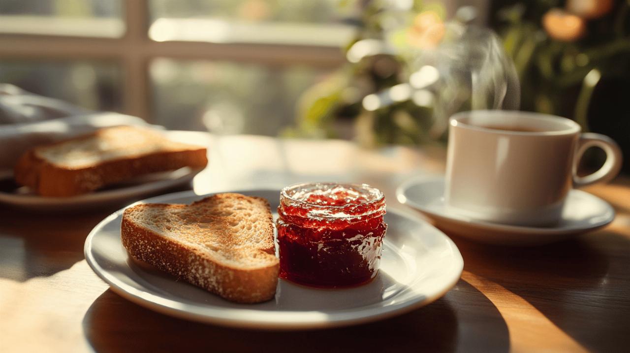 Comment bien déguster une biscotte avec de la confiture au petit-déjeuner