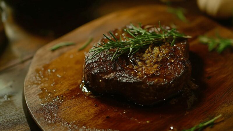 Le steak de kangourou au four : une viande nutritive pour les sportifs et les gourmets