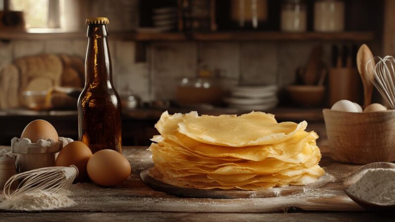 Recette Crepe a la Biere : Le Secret d’une Pate Ultra-Legere et Croustillante